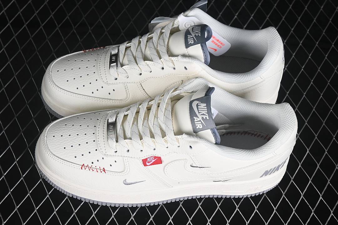 Nike [MM3399-829]-[AIR FORCE 1 07 LOW CASUAL SNEAKERS DARK GRAY/WHITE]-[WOMAN:36-39]-[MAN:40-45] - Image 10