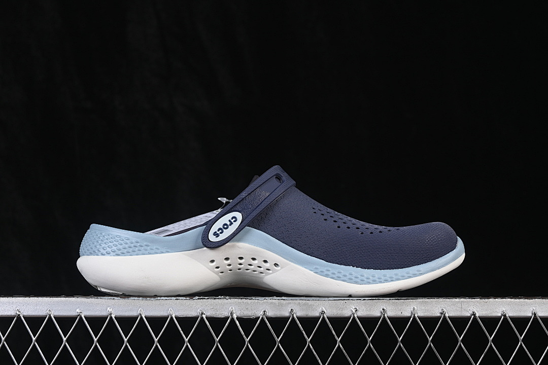 Crocs [LITERIDE 360 CLOG FASHIONABLE ROUND TOED NAVY BLUE/WHITE/SKY BLUE]-[WOMAN:36-39]-[MAN:40-46] - Image 9