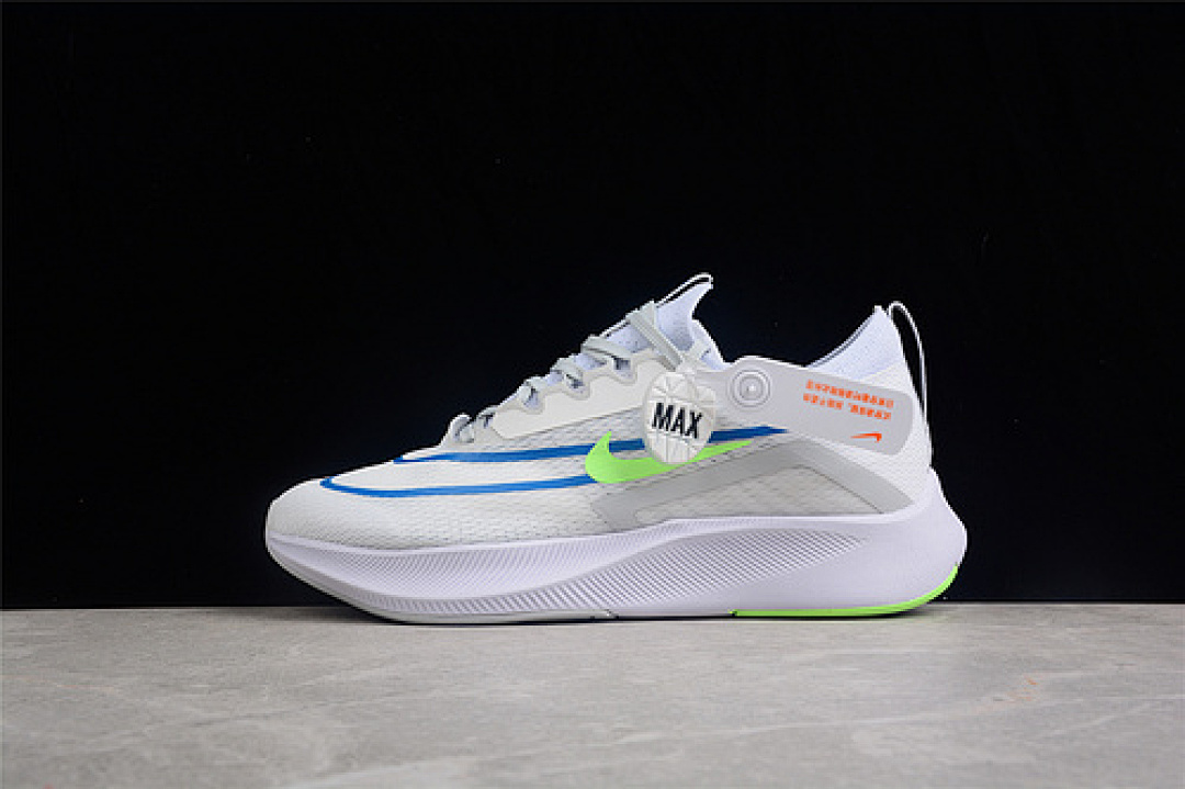 Unbranded [CT2392-100]-[ZOOM FLY 4 SUMMIT WHITE/PURE PLATINUM/IMPERIAL BLUE/LIME GLOW]-[MAN:39-45], photo 1