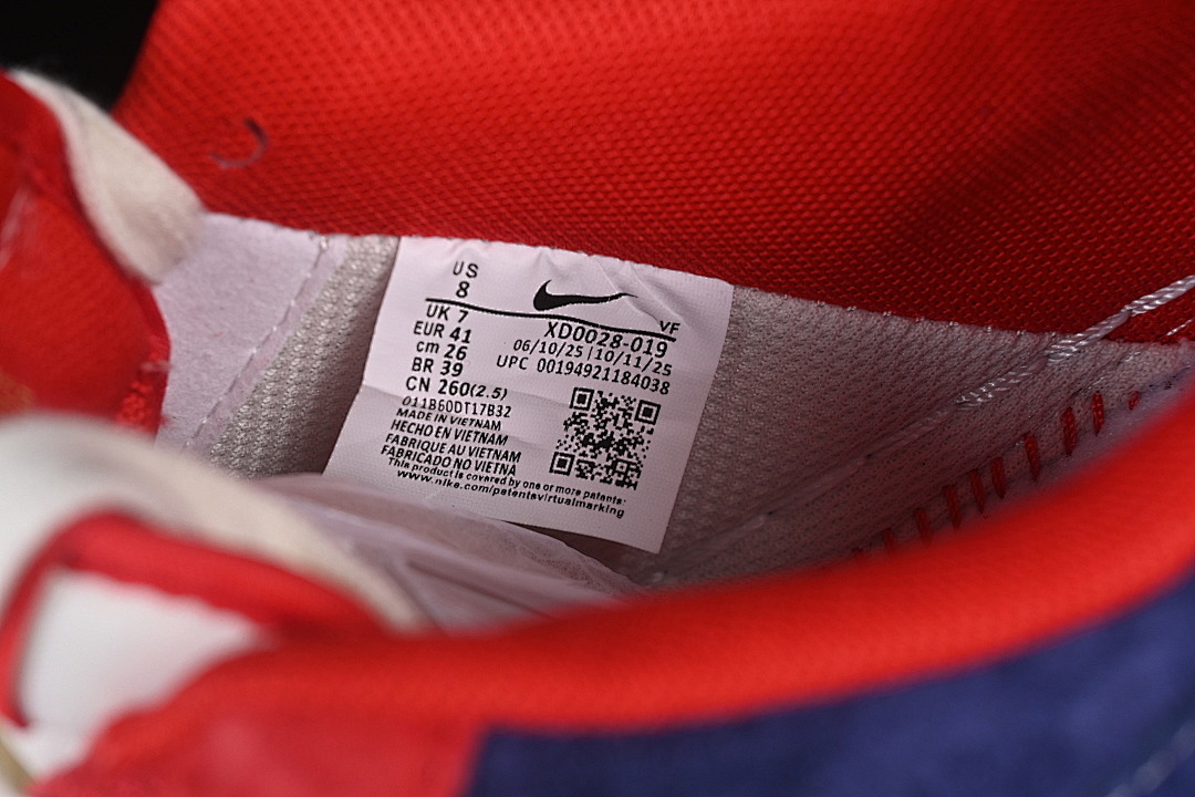 Nike [XD0028-019]-[AIR FORCE 1 07 LOW CASUAL SNEAKERS WHITE/RED/BLUE]-[WOMAN:36-39]-[MAN:40-45] - Image 6