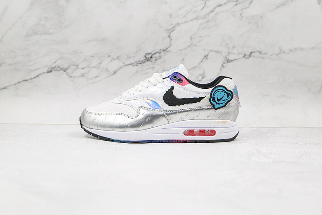 Unbranded [DC0834-101]-[AIR MAX 1 WHITE/BLACK/MULTI-COLOR]-[WOMAN:36-39]-[MAN:40-45], photo 1