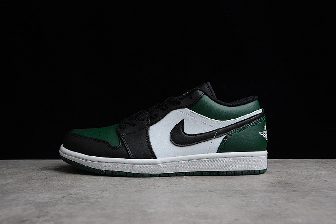 Jordan [553558-371]-[CJ AIR JORDAN 1 LOW GREEN TOE NOBLE GREEN/POLLEN/WHITE/BLACK]-[UNISEX:35.5-45], photo 1
