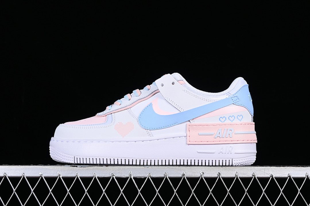 Nike [CI0919-117]-[WMNS AIR FORCE 1 SHADOW WHITE/ATMOSPHERE/MINT FOAM/FOOTBALL (GREY]), photo 1