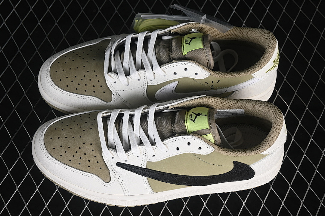 Jordan [FZ3124-200]-[JORDAN 1 RETRO LOW GOLF NEUTRAL OLIVE/BROWN-WHITE]-[WOMAN:36-39]-[MAN:40-48.5] - Image 11