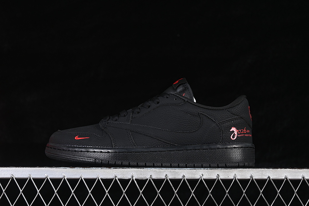 Jordan [YF9511-502]-[FRAGMENT DESIGN AIR JORDAN 1 LOW OG SP BLACK/BLACK]-[WOMAN:36-39]-[MAN:40-45] - Image 2