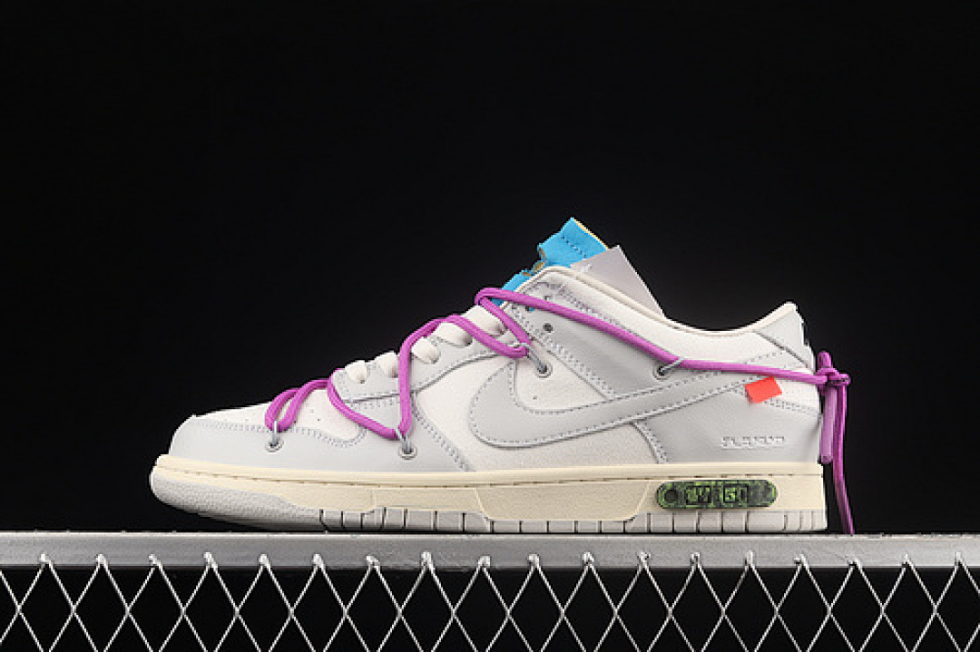 Off-White Nike OFF-WHITE X DUNK LOW LOT 47 OF 50 SAIL/NEUTRAL GREY · DM1602-125, photo 1