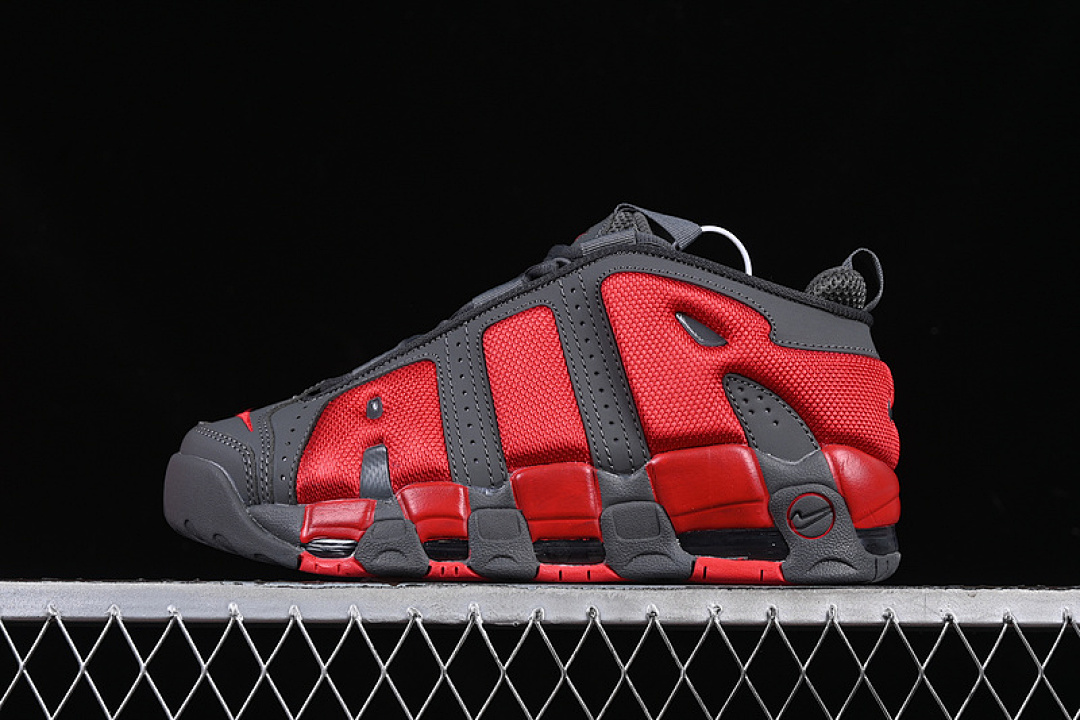 Nike [FZ3055-002]-[AIR MORE UPTEMPO LOW DARK GREY/LIGHT CRIMSON/METALLIC SILVER]-[UNISEX:36-47.5], photo 1