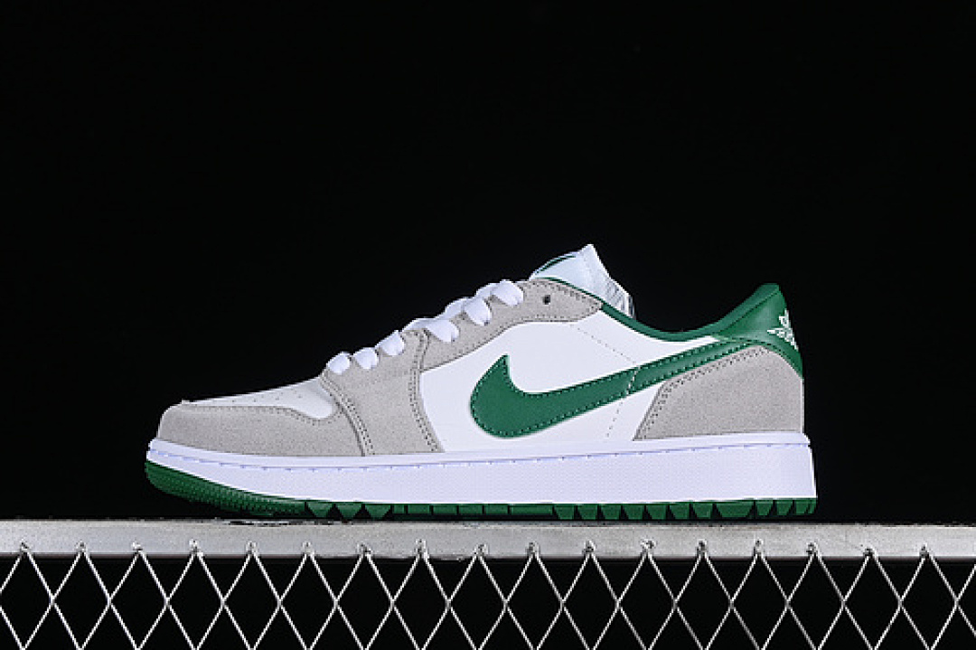 Jordan [DD9315-112]-[AIR JORDAN 1 RETRO LOW GOLF WHITE/PINE GREEN-LIGHT SMOKE GREY]-[UNISEX:36-46], photo 1