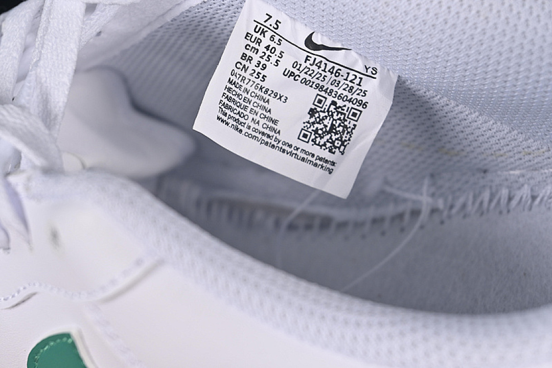 Nike [FJ4146-121]-[AIR FORCE 1 07 LOW WHITE/GREEN]-[WOMAN:36-39]-[MAN:40-45] - Image 7