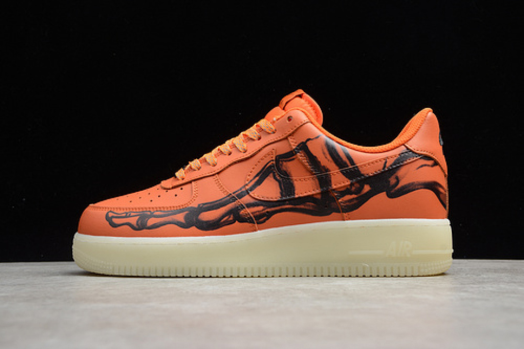 Nike [CU8067-800]-[AIR FORCE 1 SKELETON BRILLIANT ORANGE/BLACK/BRILLIANT ORANGE][UNISEX:36-45], photo 1