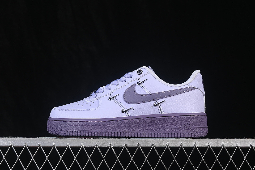 Nike [IX5253-555]-[AIR FORCE 1 07 LOW CASUAL SNEAKERS PURPLE/PURPLE]-[WOMAN:35.5-39]-[MAN:40-45] - Image 2