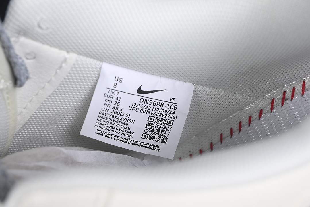Nike [DN9688-106]-[AIR FORCE 1 07 LOW CASUAL SNEAKERS WHITE/GREY/WHITE]-[WOMAN:36-39]-[MAN:40-45] - Image 6
