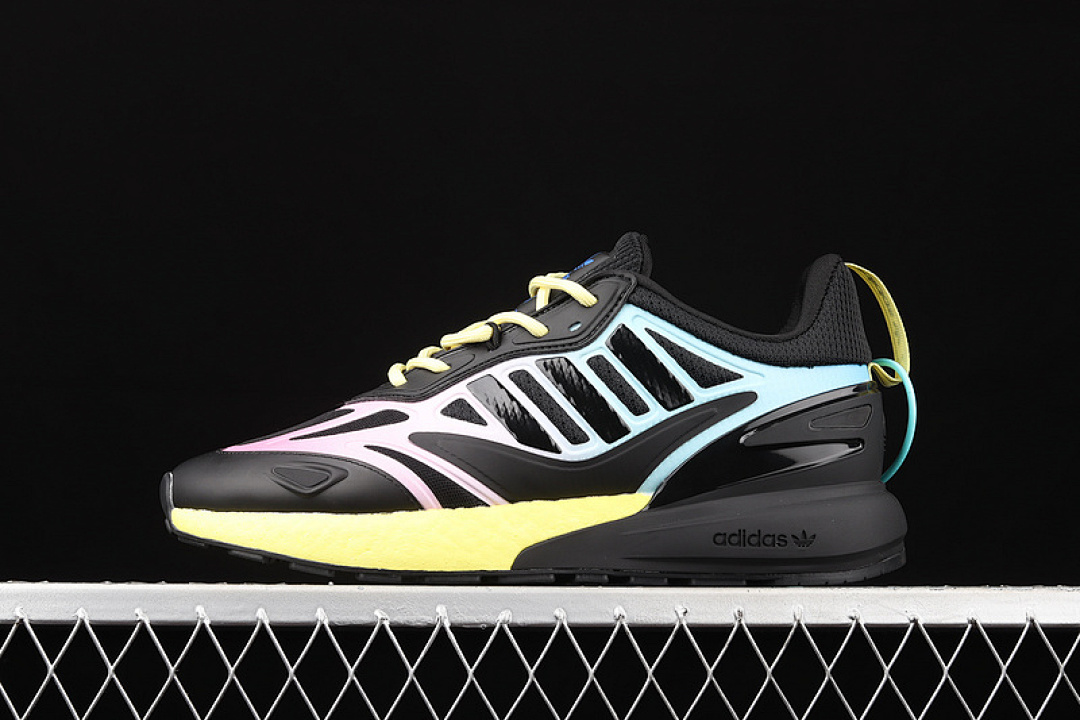 ZX 2K BOOST 2.0 SHOES CORE BLACK/PULSE YELLOW/SONIC INK · GY8283, photo 1