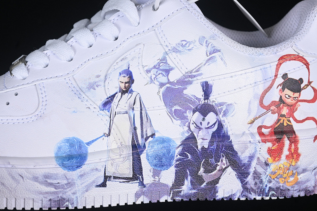 Nike [DD8959-100]-[AIR FORCE 1 07 LOW WHITE/BLUE/RED/GREY]-[WOMAN:36-39]-[MAN:40-45] - Image 8
