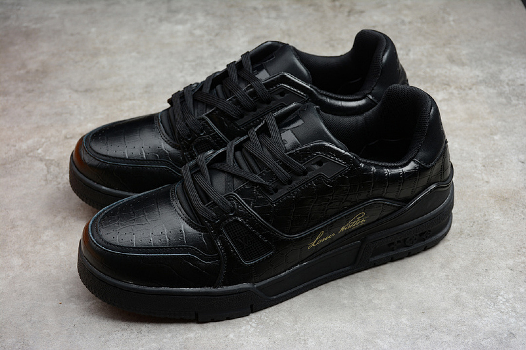 Louis Vuitton [108-93-109]-[L*V LOW SHOES BLACK/BLACK/BLACK]-[MAN:40-46] - Image 15