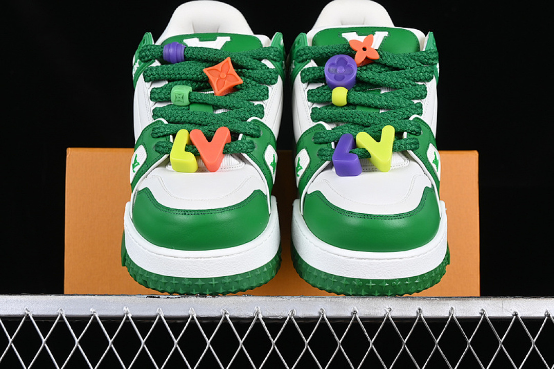 Louis Vuitton [TRAINER WHITE/GREEN/ORANGE]-[MAN:38-45] - Image 12