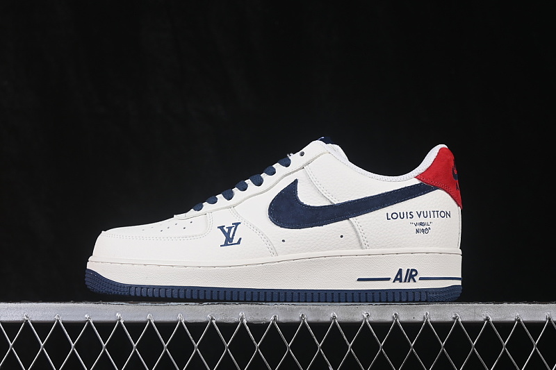 Nike Nike AIR FORCE 1 07 LOW CASUAL SNEAKERS NAVY BLUE/WHITE · LV2288-005, photo 1