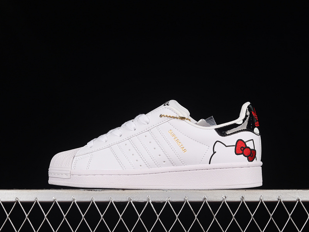 Unbranded [GW7168]-[HELLO KITTY X SUPERSTAR SHOES CLOUD WHITE/CLOUD WHITE/BLISS PINK]-[WOMAN:35.5-40], photo 1