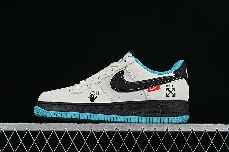 Nike Nike AIR FORCE 1 07 LOW BLACK/BLUE/WHITE · QW5836-003, photo 1
