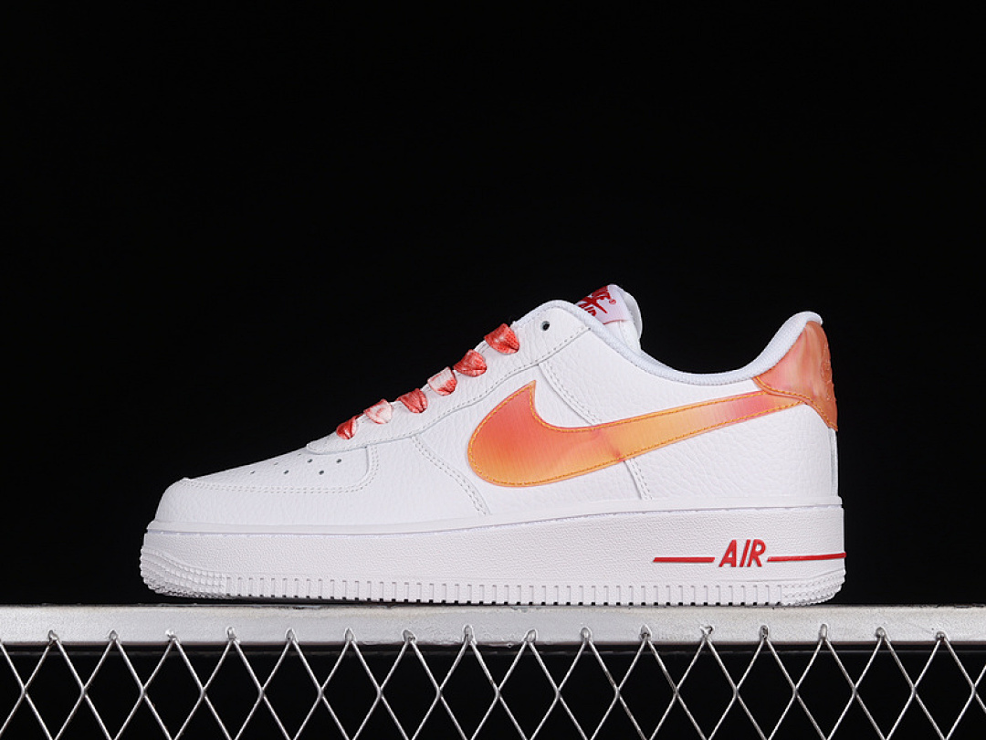 Nike Nike AIR FORCE 1 LOW 07 WHITE/WHITE/ORANGE · DV3505-100, photo 1