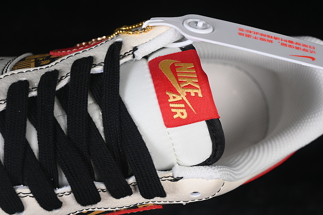 Nike [QW5288-122]-[AIR FORCE 1 07 LOW WHITE/BLACK/RED/GOLD]-[WOMAN:36-39]-[MAN:40-45] - Image 9