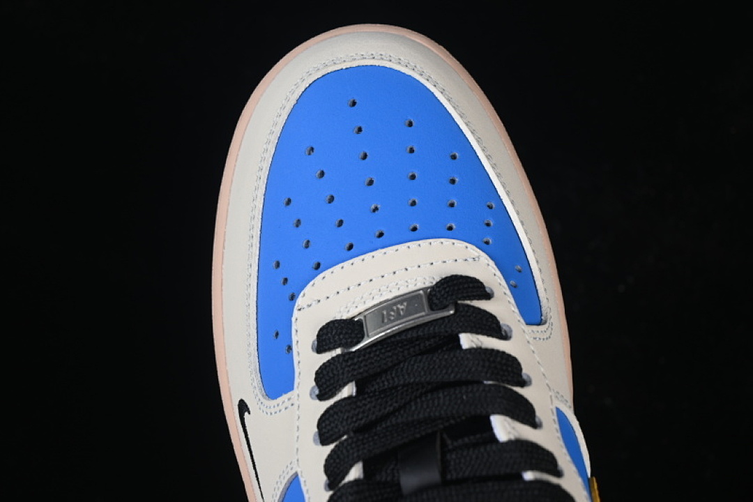 Nike [NH0601-577]-[AIR FORCE 1 07 LOW WHITE/NAVY BLUE/YELLOW]-[WOMAN:36-39]-[MAN:40-45] - Image 10
