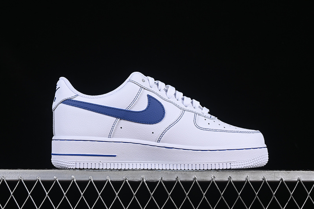 Nike [HQ2037-100]-[AIR FORCE 1 07 LOW WHITE/DEEP ROYAL BLUE]-[WOMAN:36-39]-[MAN:40-45] - Image 16