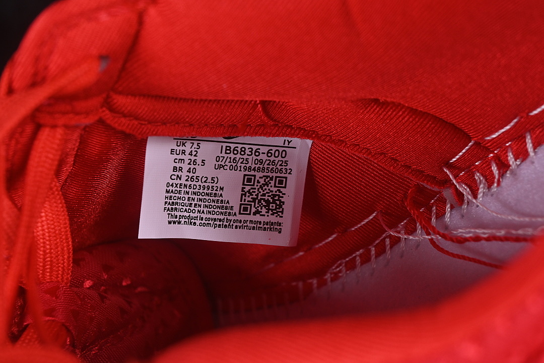 Nike [IB6836-600]-[AIR FORCE 1 07 LOW CASUAL SNEAKERS RED/REDNESS]-[WOMAN:35.5-39]-[MAN:40-45] - Image 5