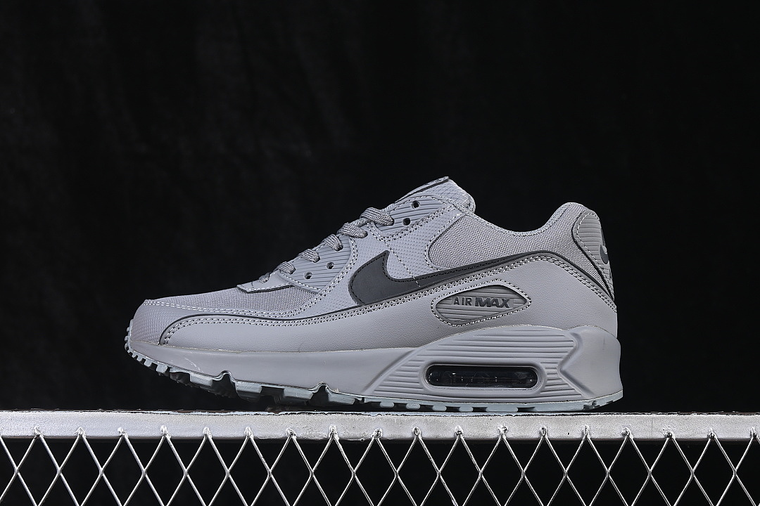 Nike AIR MAX 90 AIR-CUSHIONED RUNNING SHOES DARK GRAY/GREY · HV4517-003, photo 1