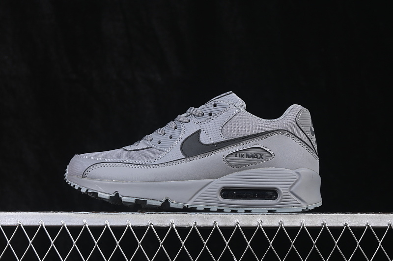 Nike AIR MAX 90 AIR-CUSHIONED RUNNING SHOES DARK GRAY/GREY · HV4517-003, photo 1
