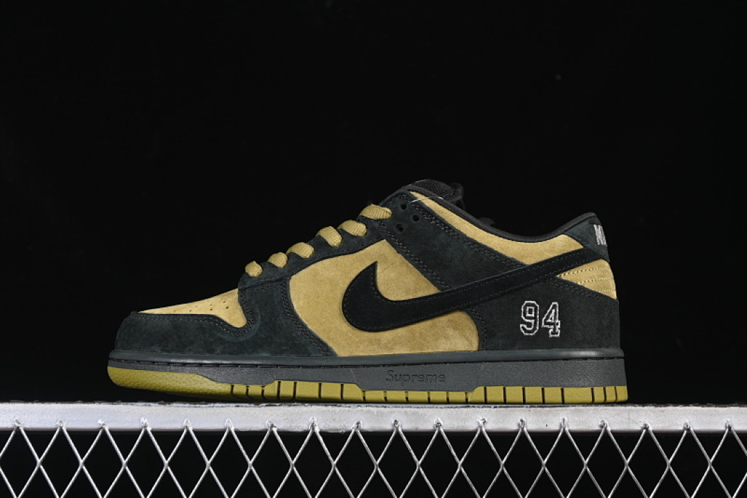 Supreme [HQ8487-300]-[SUPREME X DUNK LOW JOINTLY CASUAL SHOES ARMY GREEN/BLACK]-[MAN:40-47.5], photo 1