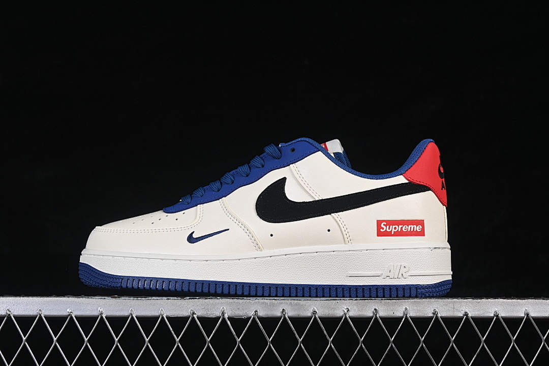 Nike Nike AIR FORCE 1 07 LOW CASUAL SHOES NAVY BLUE/WHITE/RED · CZ2959-100, photo 1