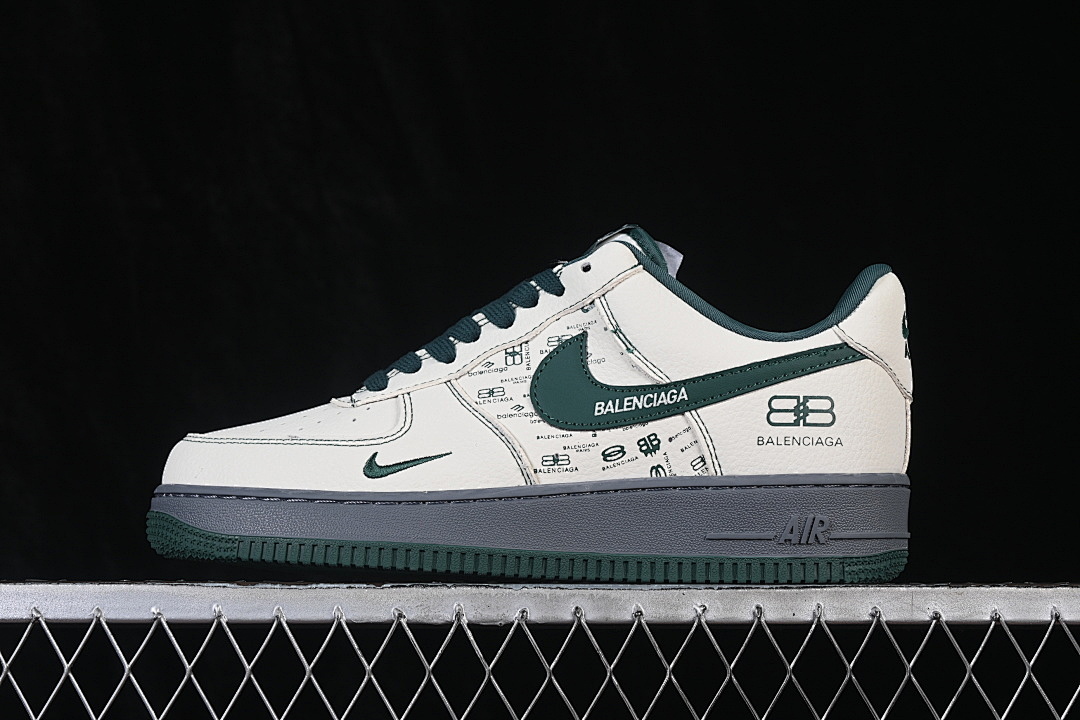 Nike [DN1688-009]-[AIR FORCE 1 07 LOW CASUAL SNEAKERS WHITE/GREY/GREEN]-[WOMAN:36-39]-[MAN:40-45], photo 1