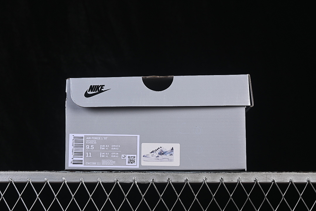 Nike [CW2288-111]-[AIR FORCE 1 07 LOW CASUAL SNEAKERS WHITE/BLUE/WHITE]-[WOMAN:36-39]-[MAN:40-45] - Image 12