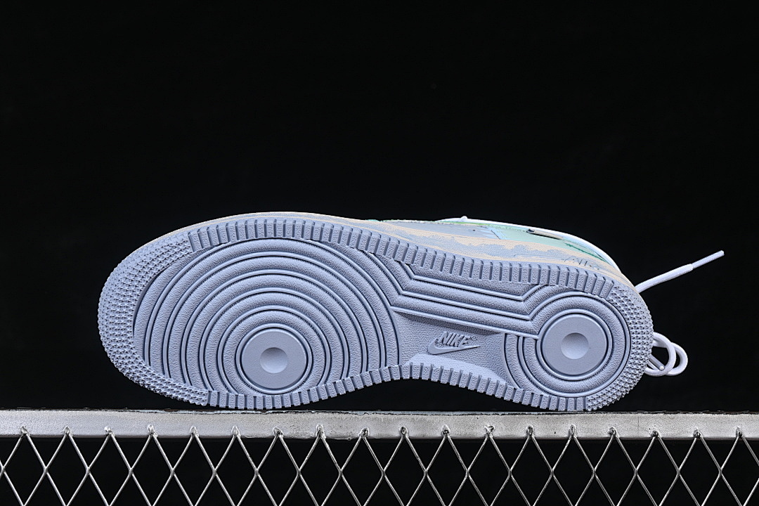 Nike [DB3301-919]-[AIR FORCE 1 07 LOW CASUAL SNEAKERS GREEN/BLUE/WHITE]-[WOMAN:36-39]-[MAN:40-45] - Image 15