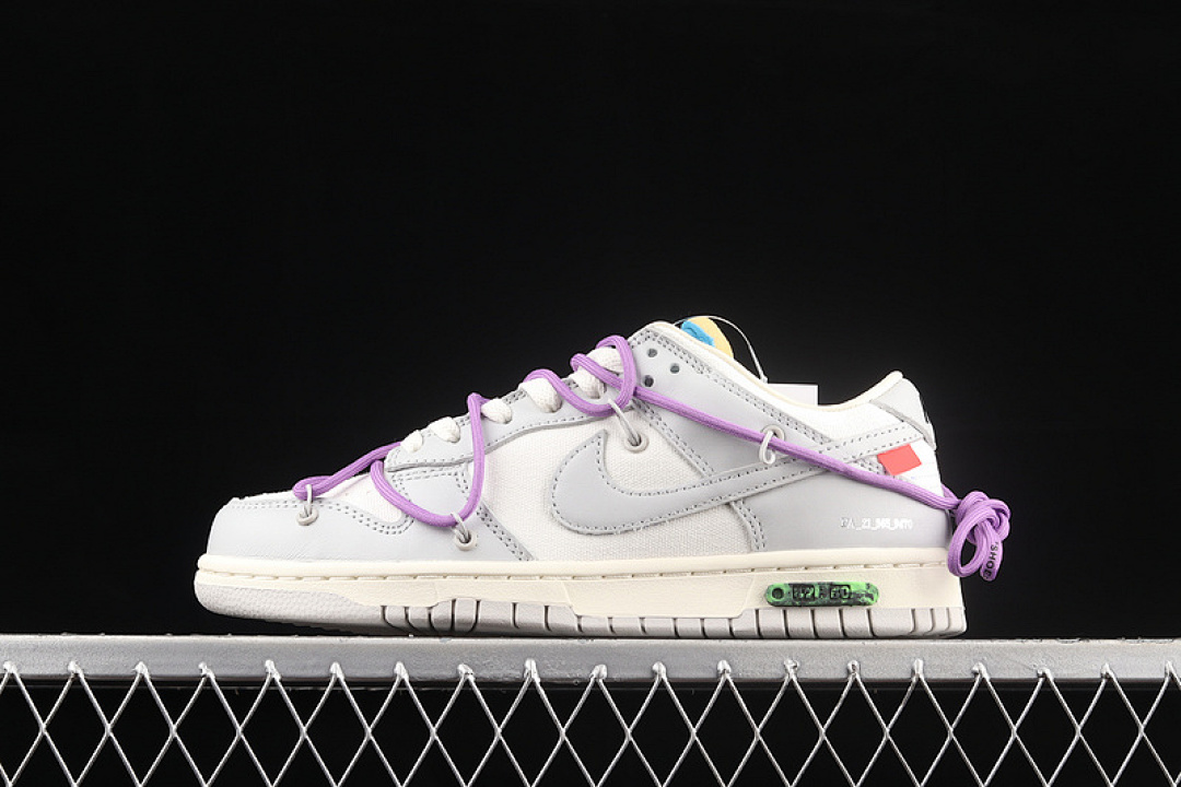 Off-White [DM1602-125]-[OFF-WHITE X DUNK LOW LOT 47 OF 50 SAIL/NEUTRAL GREY]-[WOMAN:36-39]-[MAN:40-47.5], photo 1