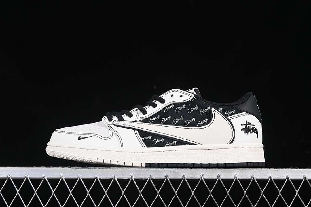Jordan [SJ2068-121]-[ID]-[TRAVIS SCOTT X FRAGMENT DESIGN AIR JORDAN 1 LOW OG SP WHITE/BLACK]-[36-45], photo 1