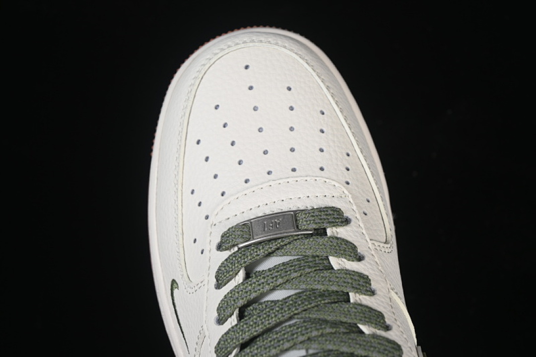 Nike [XX3168-127]-[AIR FORCE 1 07 LOW CASUAL SNEAKERS GREEN/WHITE/ORANGE]-[WOMAN:36-39]-[MAN:40-45] - Image 9