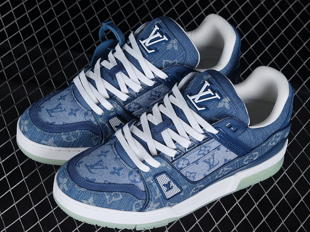 Louis Vuitton [L*V FASHION CATWALK SNEAKERS NAVY BLUE/WHITE/GREEN]-[MAN:38-46] - Image 8