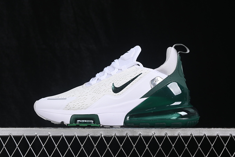 Nike AIR MAX 270 PREMIUM AIR CUSHION SHOES DARK GREEN/WHITE · IO9883-105, photo 1
