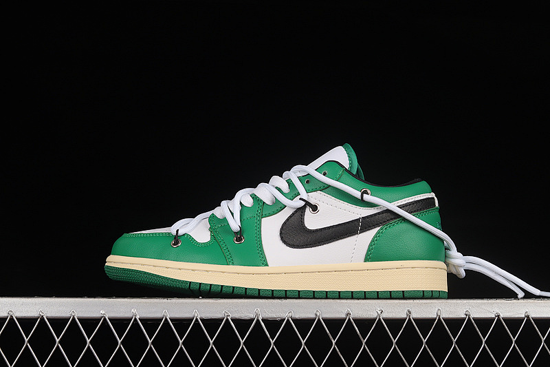 AIR Jordan 1 LOW VINTAGE GREEN/BLACK/WHITE · 553560-129, photo 1