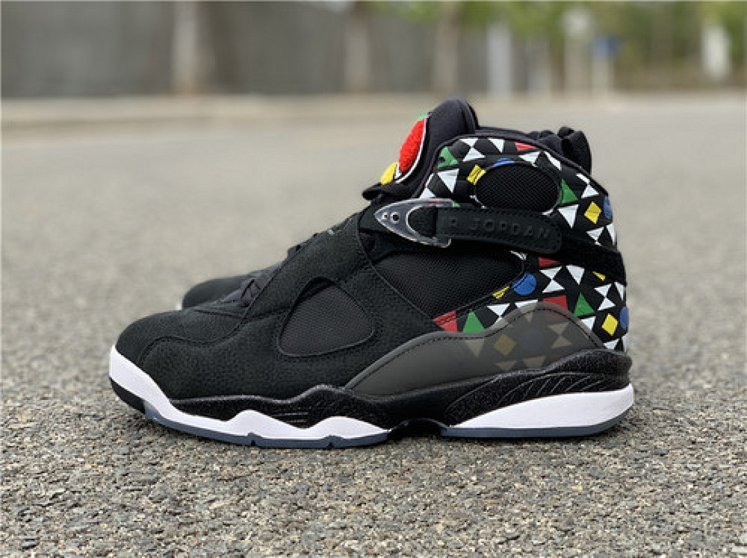 Jordan [CJ9218-001]-[AIR JORDAN 8 RETRO QUAI54 BLACK/WHITE-MULTI-COLOR]-[MAN:40-47.5], photo 1