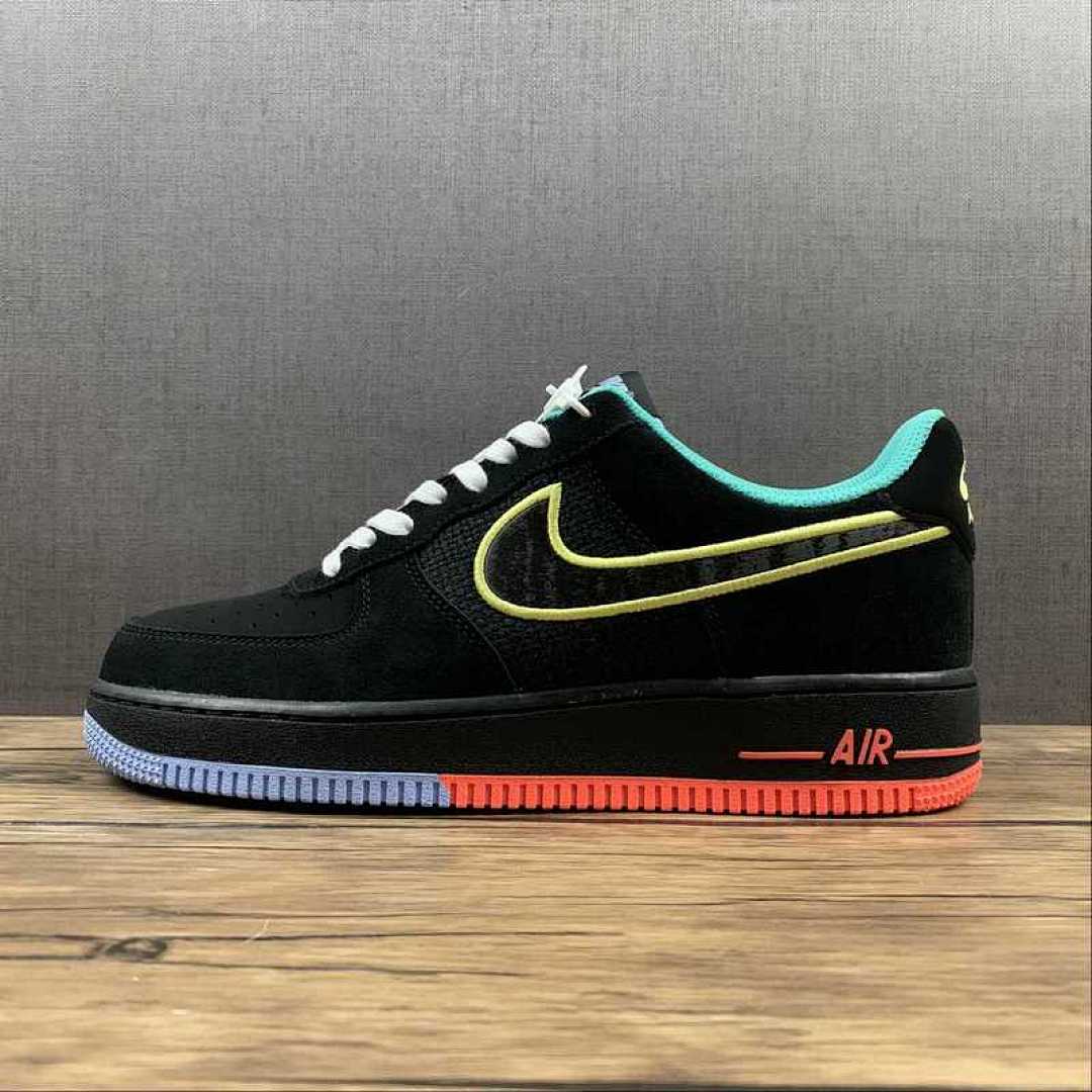 Nike [DM9051-001]-[AIR FORCE 1 LOW 07 LV8 PEACE AND UNITY BLACK/ALUMINUM/HYPER CRIMSON], photo 1