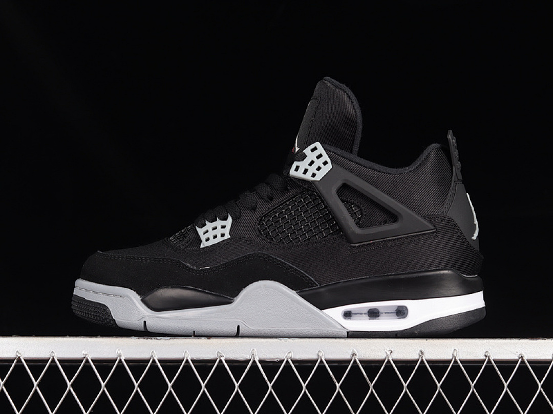 Jordan [DH7138-006]-[AIR JORDAN 4 RETRO SE BLACK CANVAS BLACK/WHITE/FIRE RED/LIGHT STEEL (GREY]), photo 1
