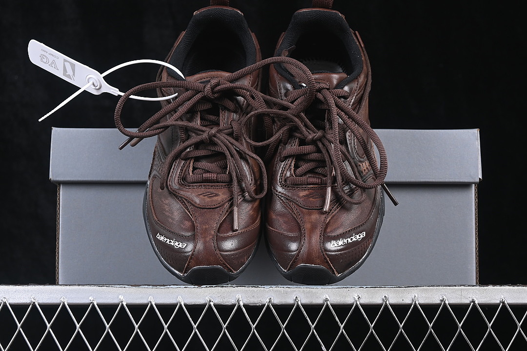 Balenciaga [WSTGL0312]-[BALENCIAGA RADAR SNEAKER CASUAL SHOES COFFEE/CHOCOLATE]-[WOMAN:35-39]-[MAN:40-46] - Image 13
