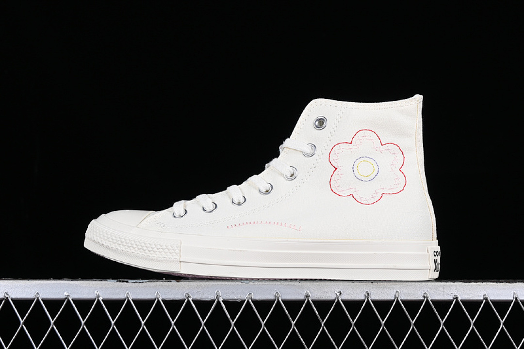 Converse [A05195C]-[CONVERSE CHUCK TAYLOR ALL STAR HIGH CRAFTED PATCHWORK EGRET/SUNRISE PINK/BLACK], photo 1