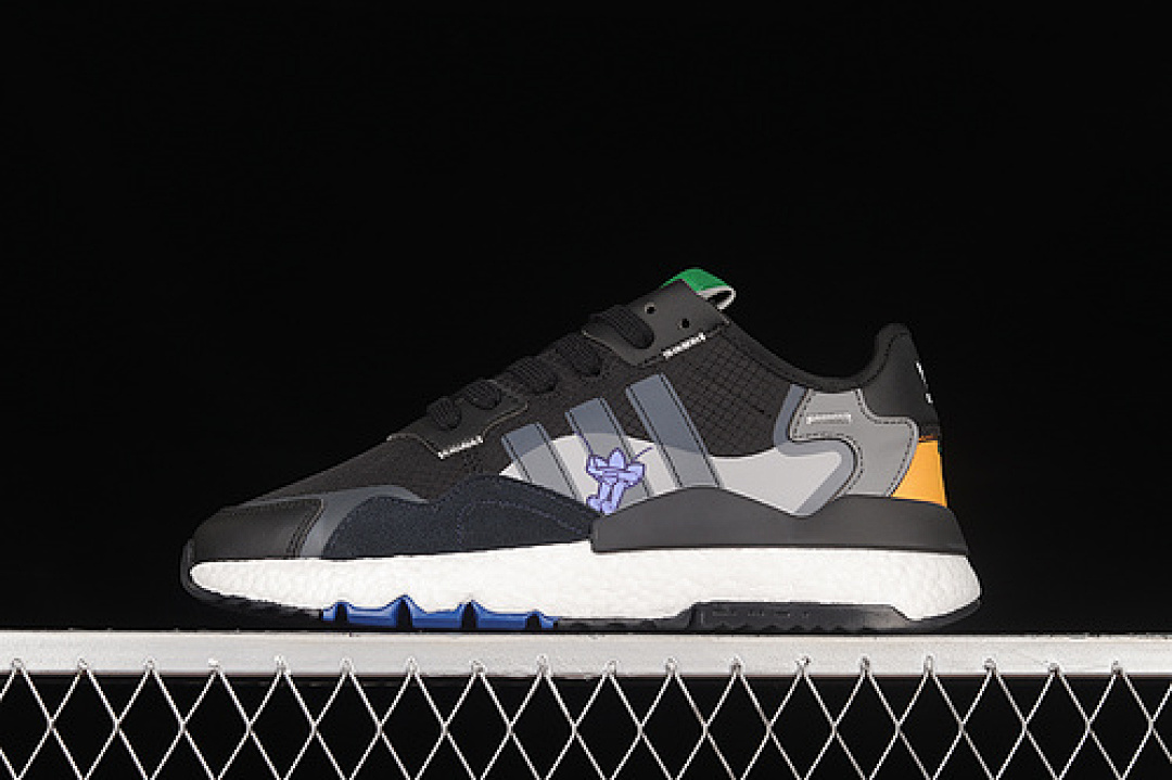 Unbranded [GX2184]-[NITE JOGGER BOOST BLACK/GREY/ORANGE]-[WOMAN:36-39]-[MAN:40-45], photo 1