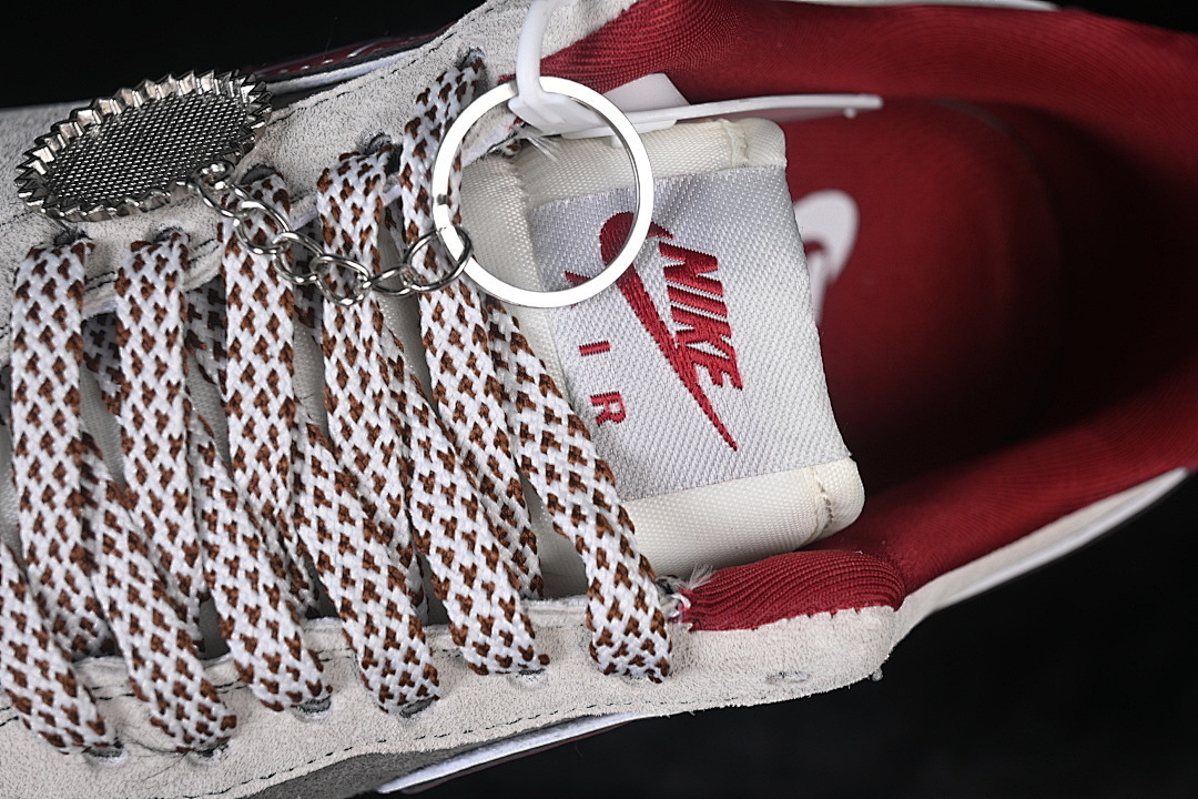 Nike [SY1388-028]-[AIR FORCE 1 07 LOW WHITE/GREY/WINE RED]-[WOMAN:36-39]-[MAN:40-45] - Image 9