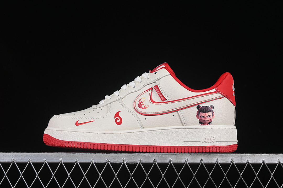 Nike [KK1988-059]-[AIR FORCE 1 07 LOW WHITE/RED]-[WOMAN:36-39]-[MAN:40-45] - Image 2