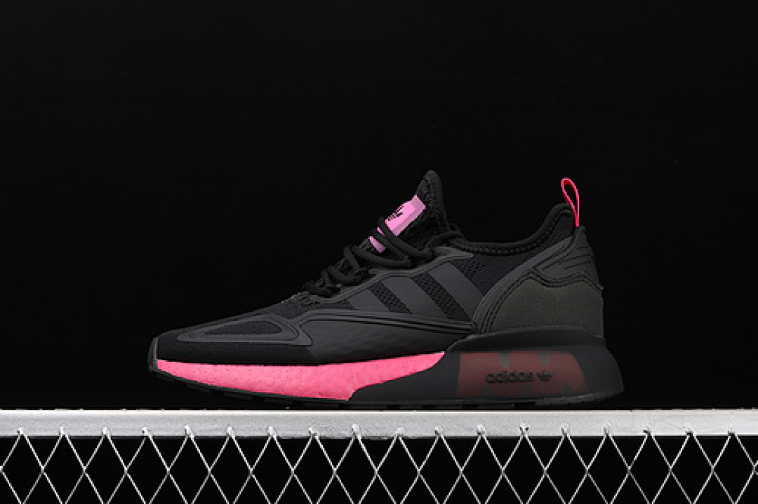 ZX 2K BOOST SHOES CORE BLACK/CORE BLACK/PINK · FV8986, photo 1